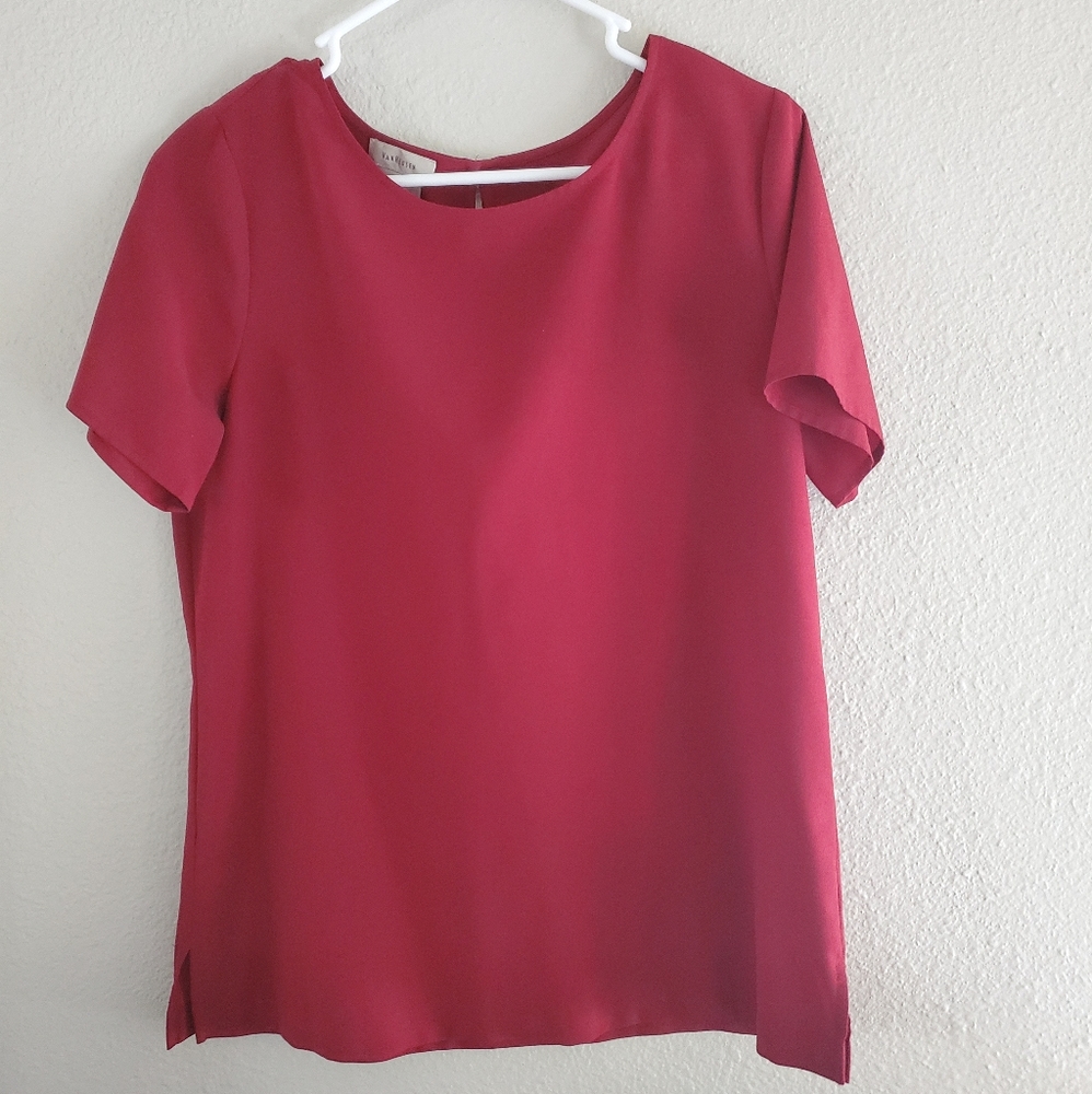 Red Van Heusen Top